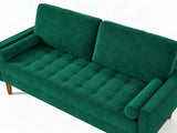 DS Gyllene 2-Seater Velvet Sofa - Green