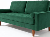 DS Gyllene 2-Seater Velvet Sofa - Green