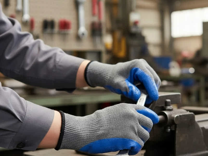 Latex Crinkle Palm Coated Work Gloves – 12 Pairs Pack