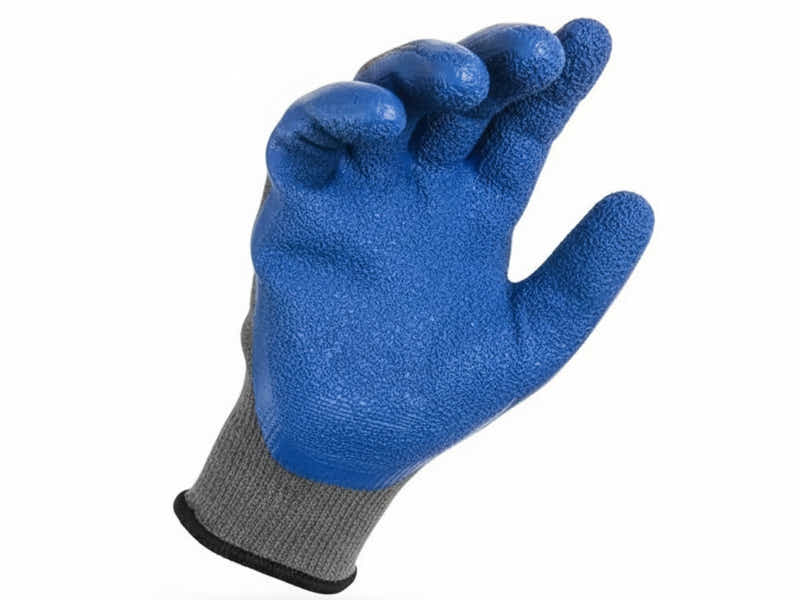 Latex Crinkle Palm Coated Work Gloves – 12 Pairs Pack