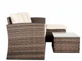 Outdoor Sofa with Storage PE wicker