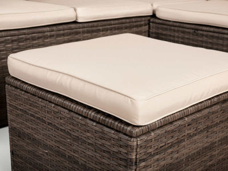 Outdoor Sofa with Storage PE wicker