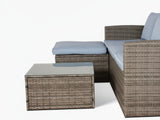 Outdoor Sofa with Storage PE wicker