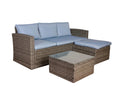Reo 3-Piece Outdoor Sofa with Storage - Blue