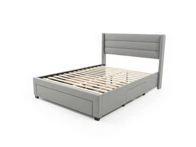 Coronado-A Bed Frame With Drawers - Double