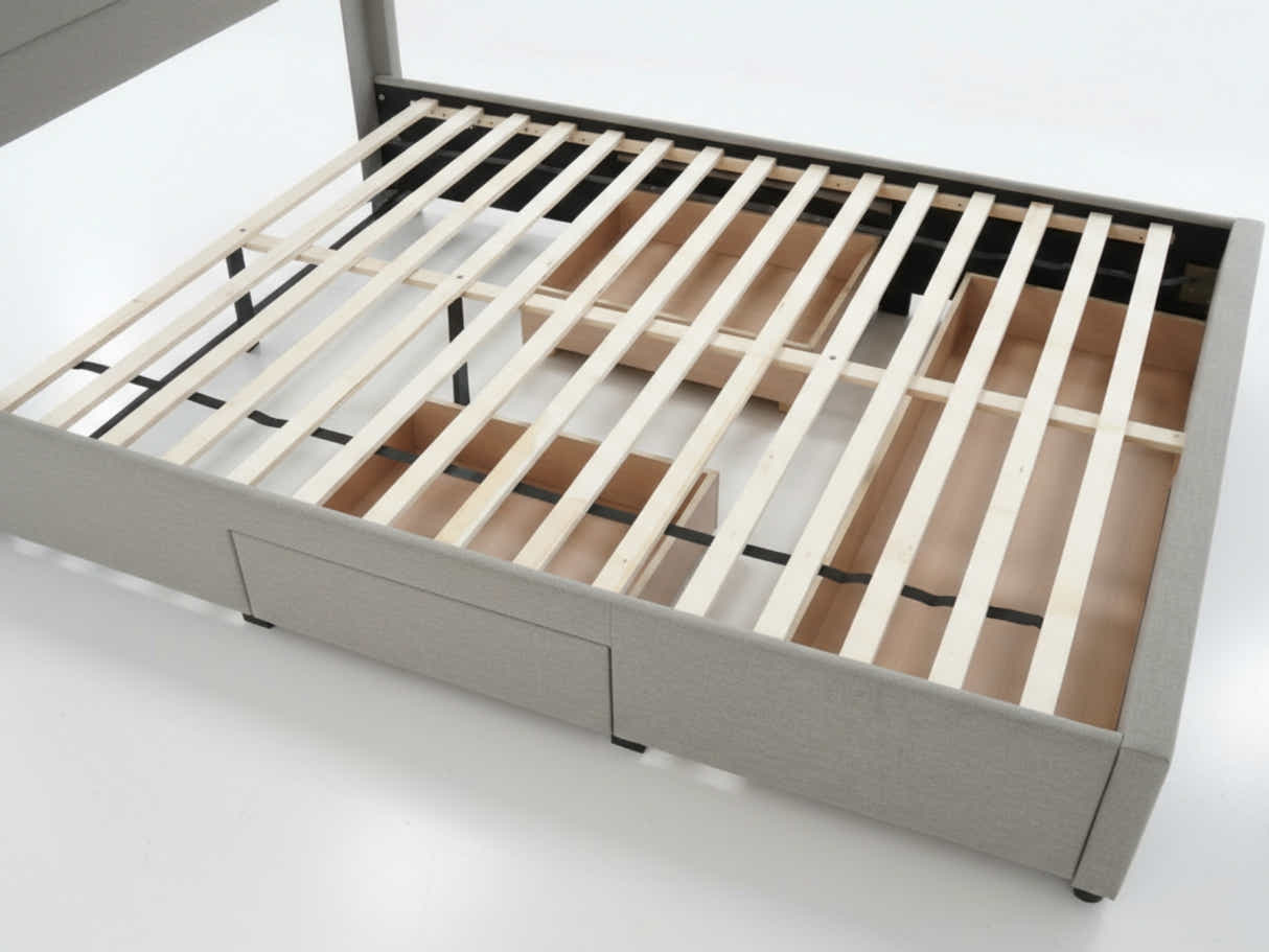 Coronado-A Bed Frame With Drawers - Double