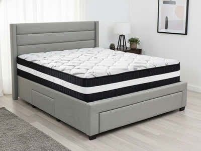 Coronado-A Bed Frame With Drawers & Euro Top Mattress L30 - Double (Combo)