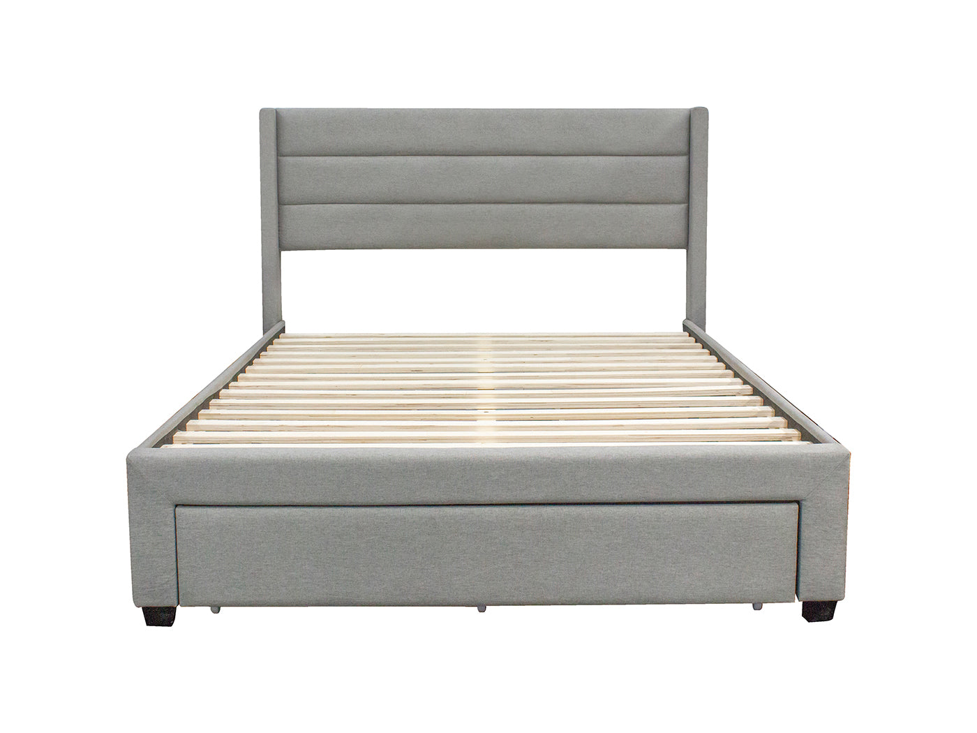 Coronado Queen Bed Frame With Drawers - Grey