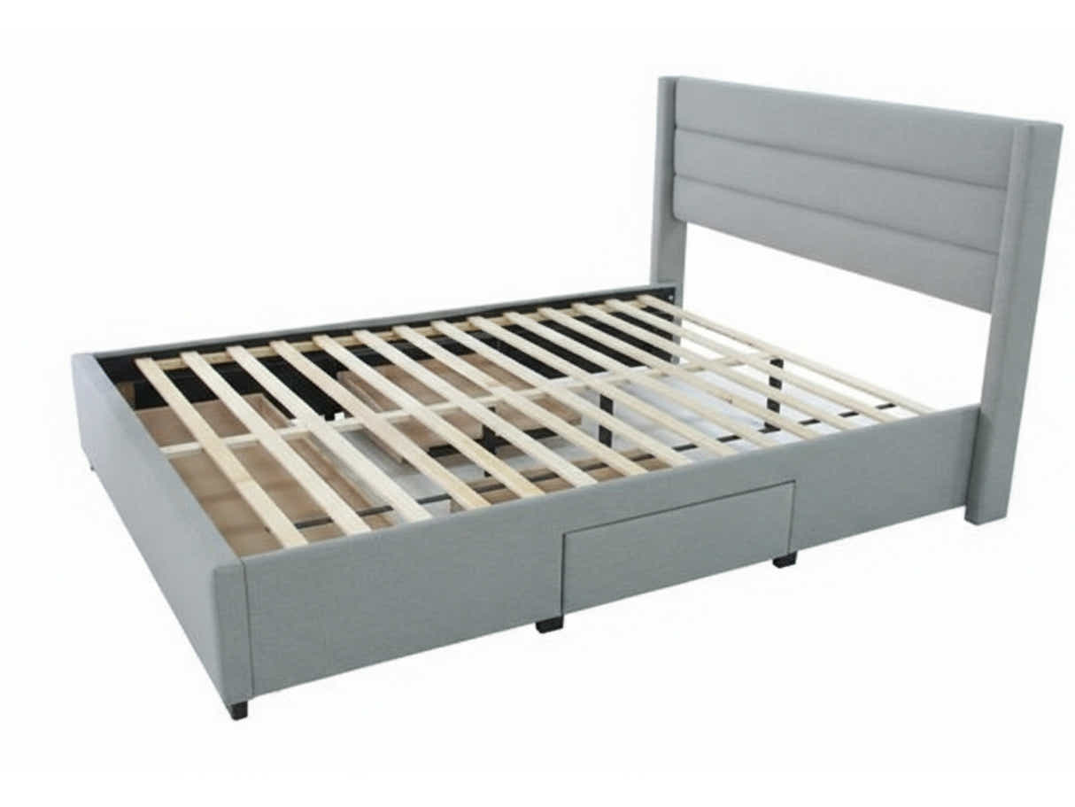 Coronado-A Bed Frame With Drawers - Queen