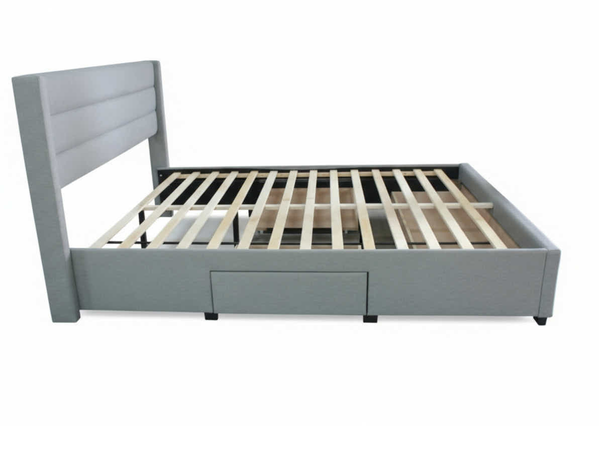 Coronado-A Bed Frame With Drawers - Queen