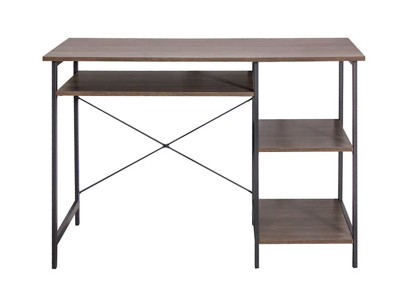 Metal Frame Desk and Bookcase Set