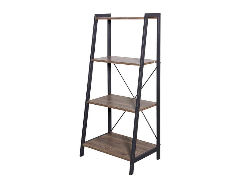 Metal Frame Desk and Bookcase Set