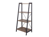 Metal Frame Desk and Bookcase Set