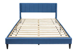 Vele-B Fabric Queen Bed Frame - Blue