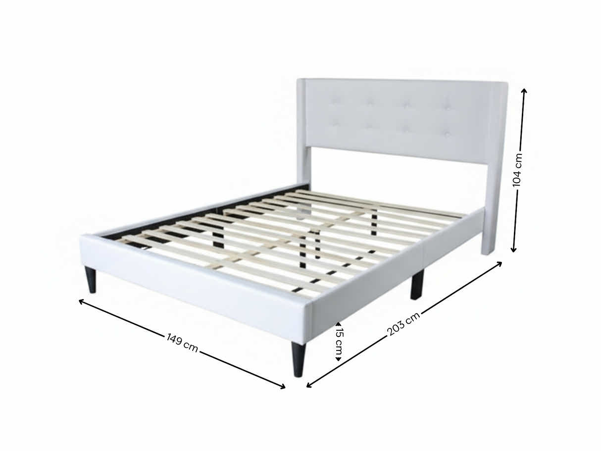 Vele-C Bed Frame White - Double
