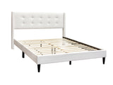 Vele-C Fabric Queen Bed Frame - White