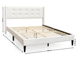 Vele-C Bed Frame White - Queen