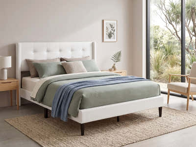 Vele-C Bed Frame White - Queen