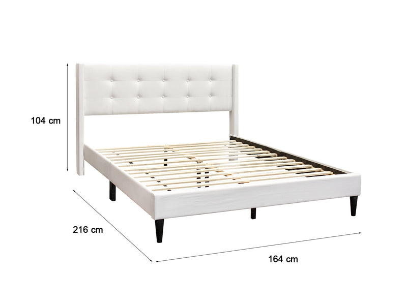 Vele-C Bed Frame White - Queen
