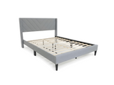 Vele-D Bed Frame Light Grey - Double