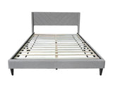 Vele-D Bed Frame Light Grey - Double