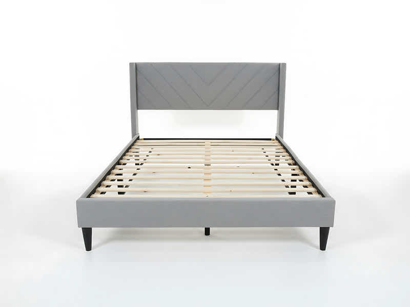 Vele-D Bed Frame Light Grey - Queen