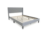 Vele-D Bed Frame Light Grey - Queen