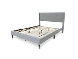 Vele-D Bed Frame Light Grey - Queen