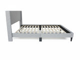 Vele-D Bed Frame Light Grey - Queen