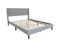 Vele-D Bed Frame Light Grey - Queen