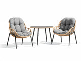 Naturlig Outdoor Bistro Set Aluminium frame