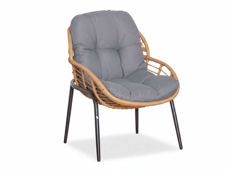 Naturlig Outdoor Bistro Set Aluminium frame