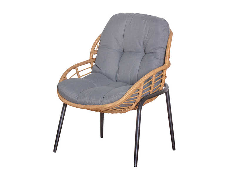 Naturlig Outdoor Bistro Set Aluminium frame