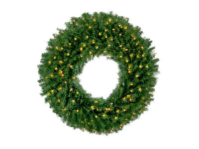 Pre-Lit Christmas Wreath - 24"/61 cm