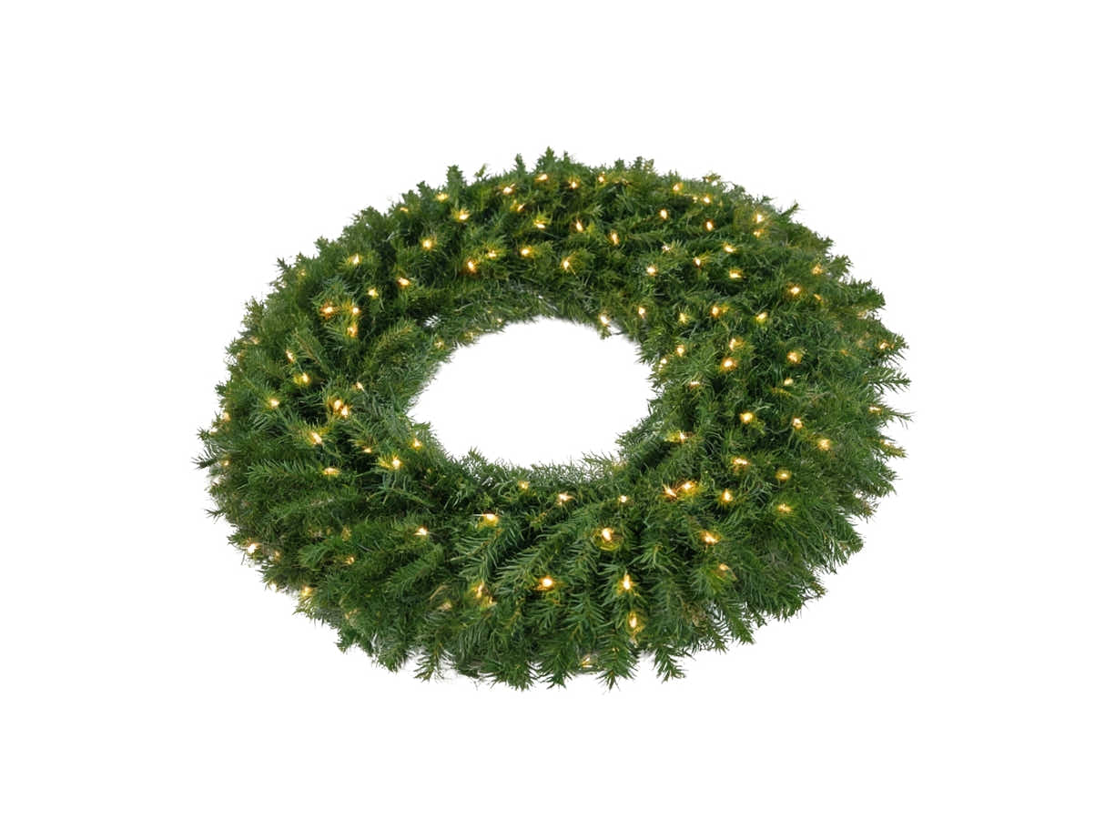 Pre-Lit Christmas Wreath - 24"/61 cm