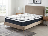 Fenix Velvet Bed Frame Brown & Euro Top Mattress J32 – Queen (Combo)