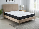 Fenix Velvet Bed Frame Brown & Xclusive Pocket Spring Mattress X20 Queen
