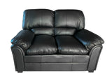 Braura PU Leather Sofa Set - Black