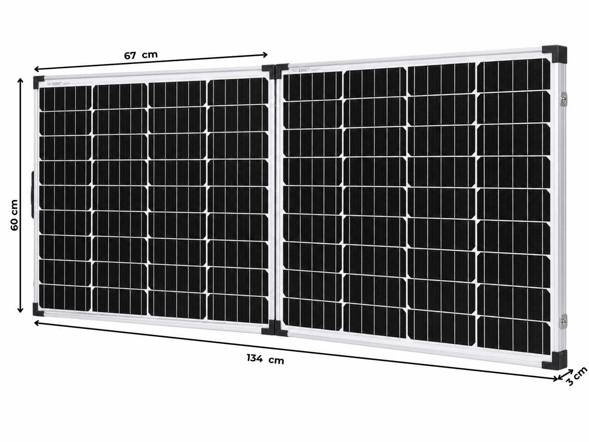 160W Folding Solar Panel Kit with Controller