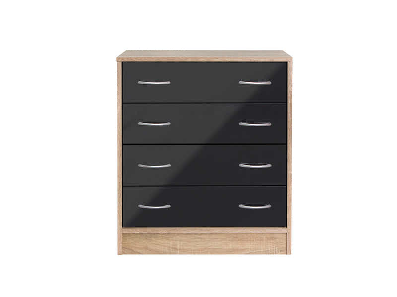Bardalona 4-Drawer Chest - Gloss Black