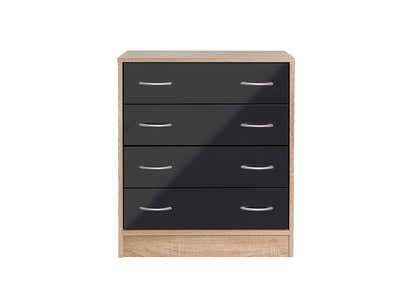 Bardalona 4-Drawer Chest - Gloss Black