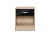 Bardalona Bedside Table - Gloss Black