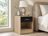 Bardalona Bedside Table - Gloss Black