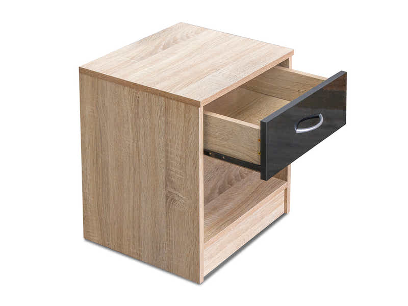 Bardalona Bedside Table - Gloss Black