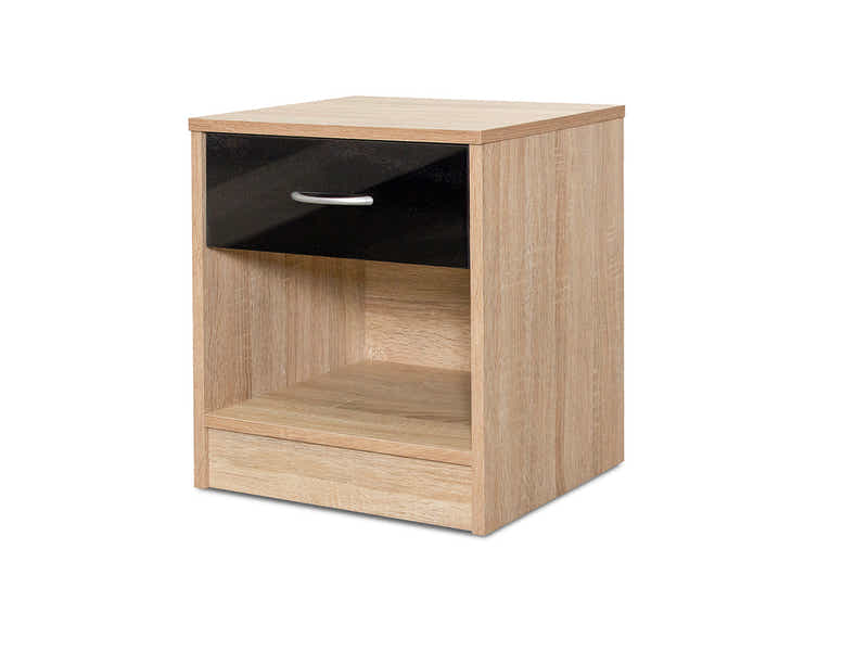 Bardalona Bedside Table - Gloss Black