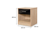 Bardalona Bedside Table Black