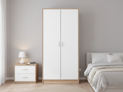 Bardalona 2-Door Wardrobe - Gloss White