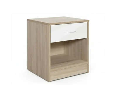 Bardalona Bedside Table - Gloss White