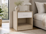 Bardalona Bedside Table - Gloss White