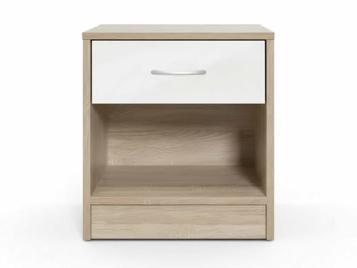 Bardalona Bedside Table - Gloss White